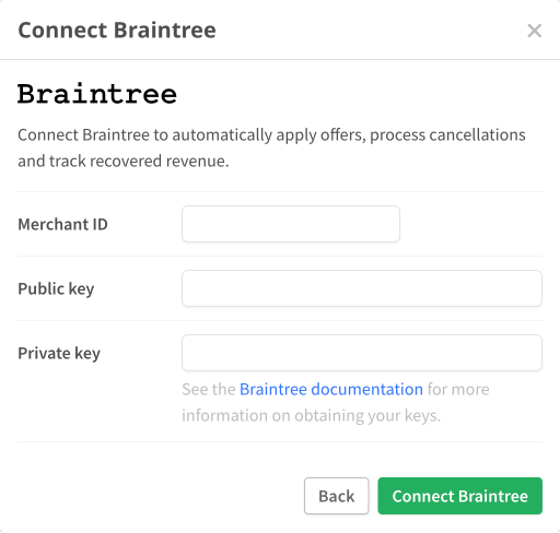 Connect Braintree