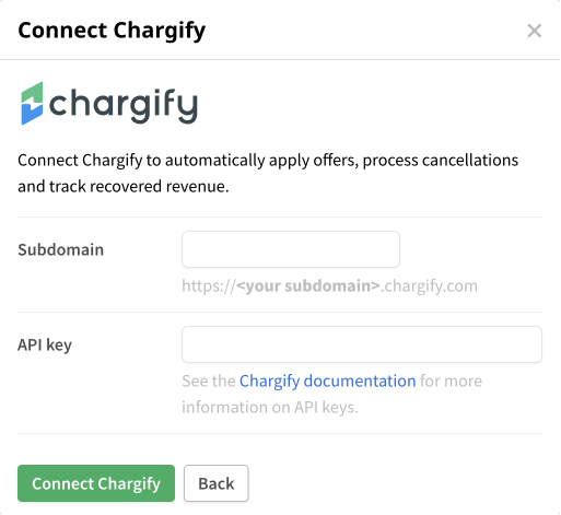 Connect Chargify