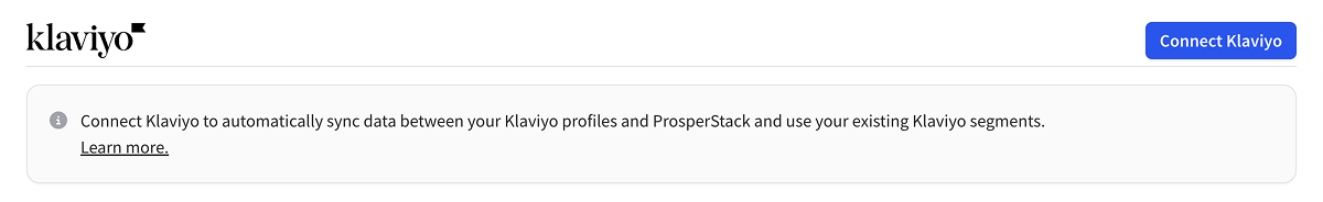 Connect Klaviyo