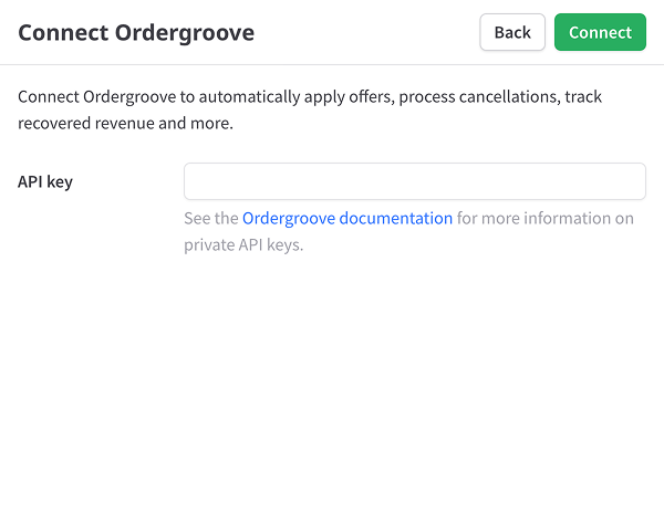 Connect Ordergroove