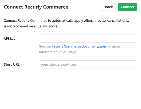 Connect Recurly Commerce