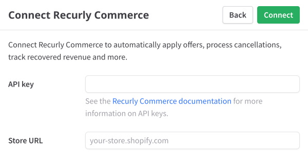 Connect Recurly Commerce
