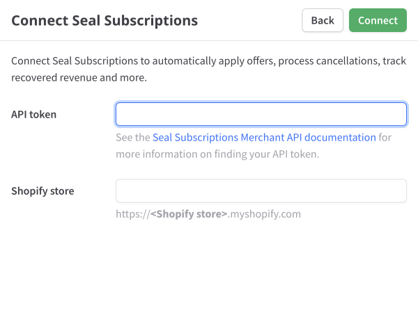 Connect Seal Subscriptions