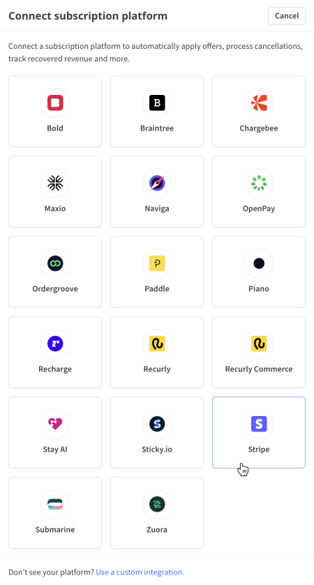 Connect subscription platform