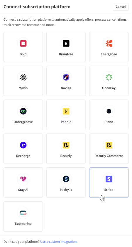Connect subscription platform