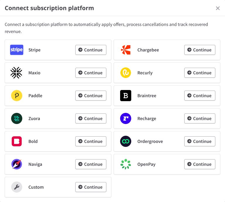 Connect subscription platform