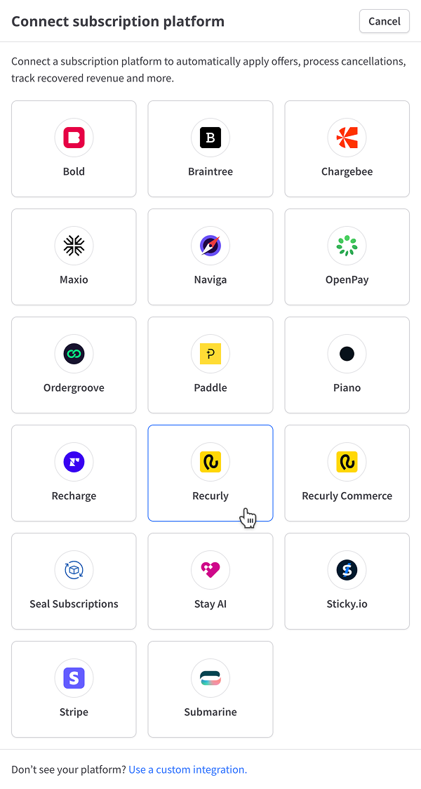 Connect subscription platform