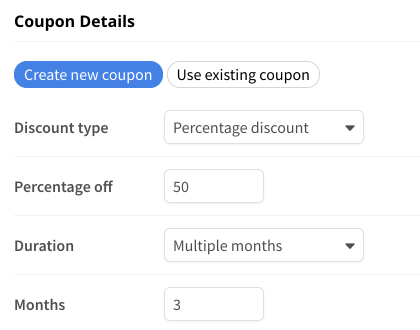 Coupon details