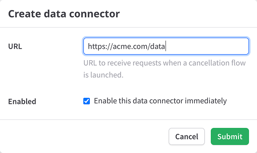 Create a data connector