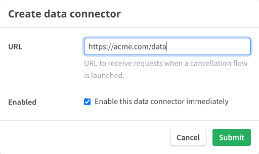 Create a data connector