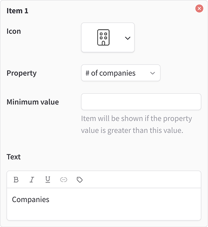 Creating a snapshot item