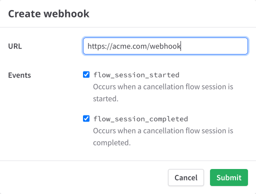 Create a webhook