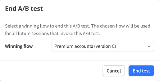 Ending an A/B test