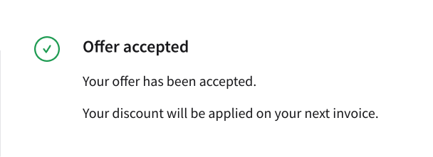 Example confirmation