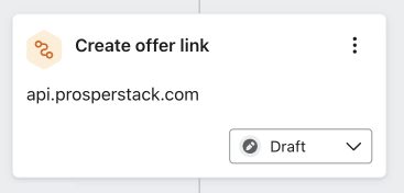 Create offer link with a workflow action in Klaviyo