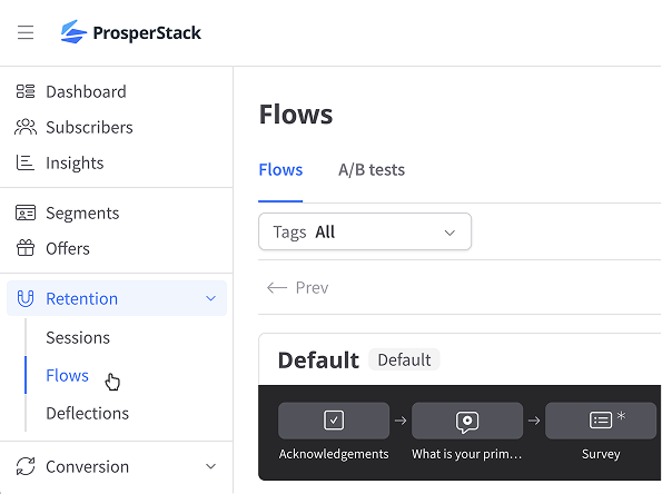 Flow page