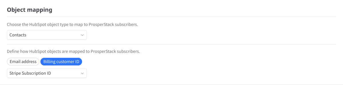 HubSpot object mapping