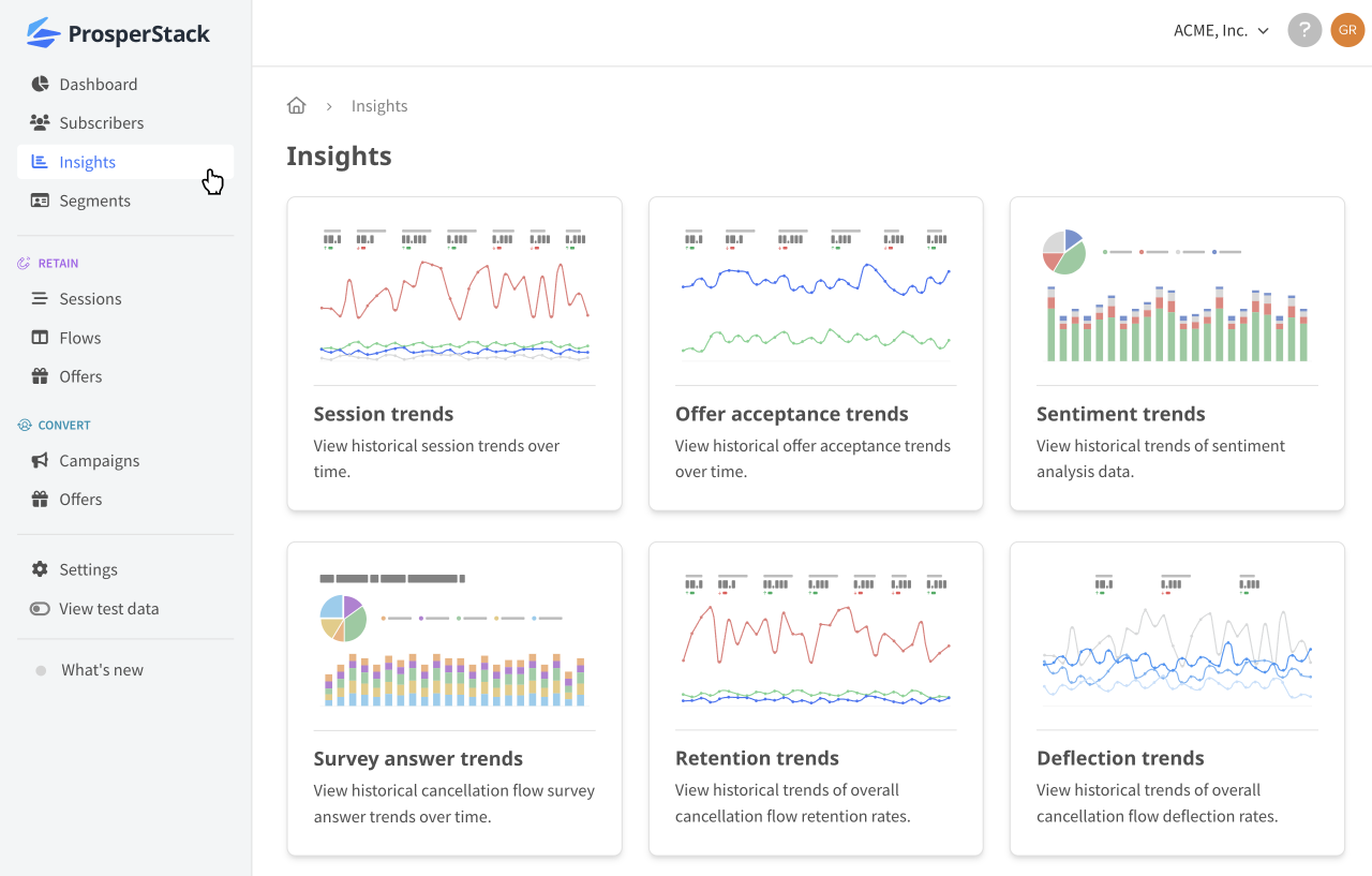 Insights page