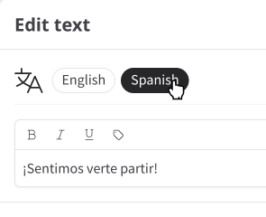 Language selector
