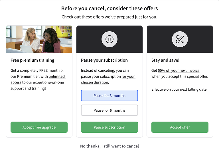 Example of an offer group