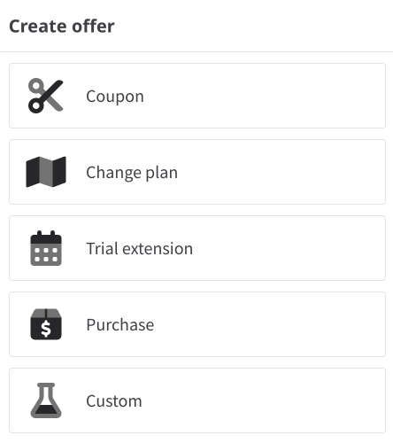 Conversion offer types