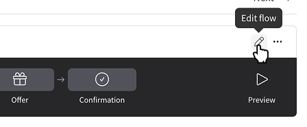 Opening the flow editor