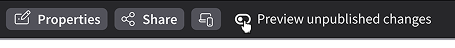 Previewing unpublished changes