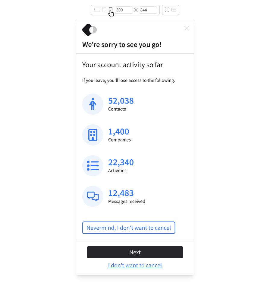 Select a responsive option