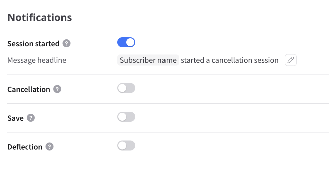 Slack notifications