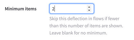 Minimum snapshot items