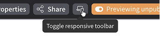 Toggle the responsive toolbar