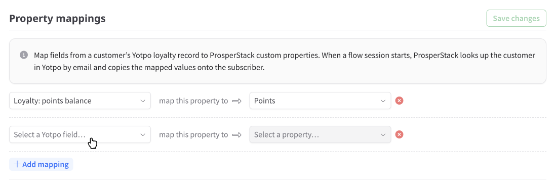 Yotpo property mappings